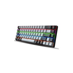 Hxsj V800 68 Keys Type-c Wired Cool Backlight Mechanical Keyboard Grey Black
