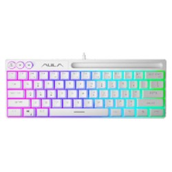 AULA F3061 Membrane RGB Gaming Keyboard White