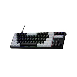 Dark Alien K710 Hot Swappable Detachable Wired Keyboard White Black