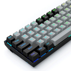 E-YOOSO Z686 RGB 68 Keys Mechanical Keyboard Gray Black (Blue Switch)