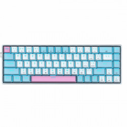 E-YOOSO Z686 MONOCHROME COMPACT MECHANICAL KEYBOARD WITH ICE BLUE BACKLIT (Blue Switch)
