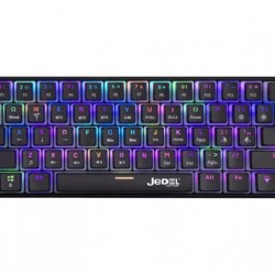Jedel KL-125 Tri-Mode Wireless Mechanical Keyboard with Pudding Keycaps (Red Switch)