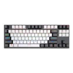 Leaven K550 87 Keys Wired Mechanical Keyboard White (Red Switch)