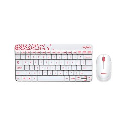 Logitech MK240 White Wireless Keyboard & Mouse Combo