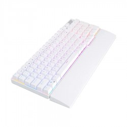 Royal Kludge RK96 Tri Mode RGB Hot Swap White Mechanical Gaming Keyboard (Blue Switch)