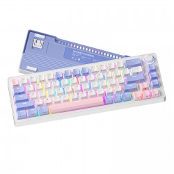Zifriend ZA68 Hot Swappable Rgb Mechanical Keyboard -Purple Pink Tnt Pink Switch (Linear)