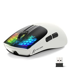 Attack Shark X5 Tri-Mode 49g Lightweight Gaming Mouse (White)