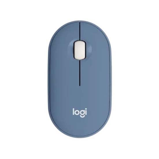 Logitech M350 Pebble Bluetooth and Wireless Mouse (Blueberry)