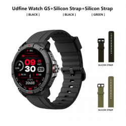 Udfine Watch GS 1.38" Amoled HD Display Bluetooth Calling with GPS Smartwatch (Black)